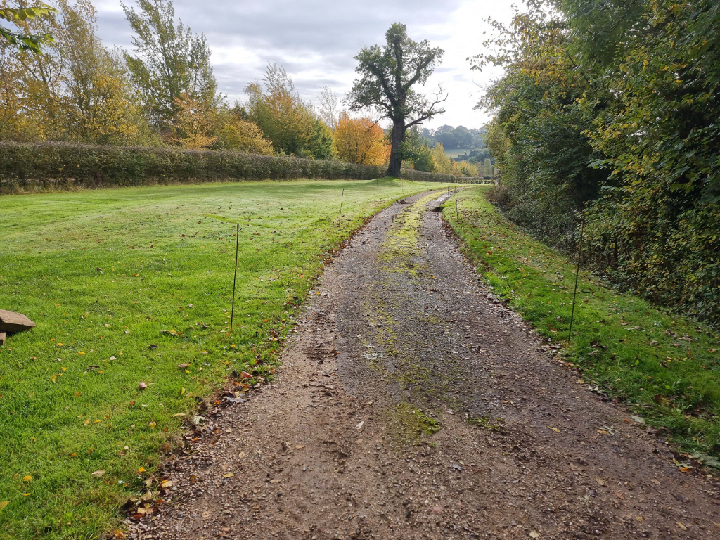 This is a large driveway which is just about to have a tar and chip driveway installed on by Newmarket Driveway Surfacing